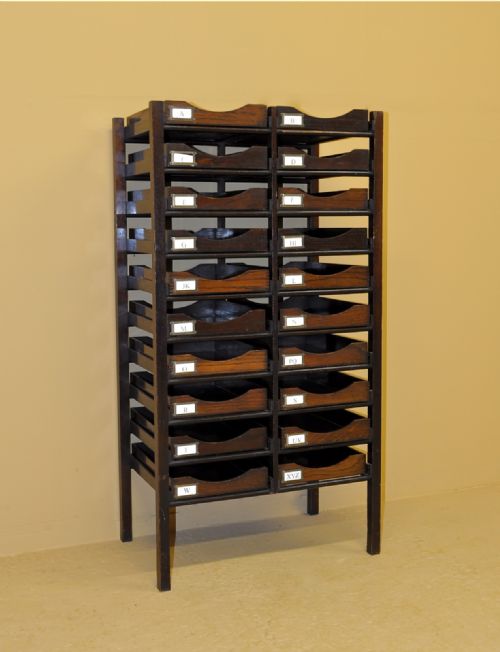 Oak Filing Rack