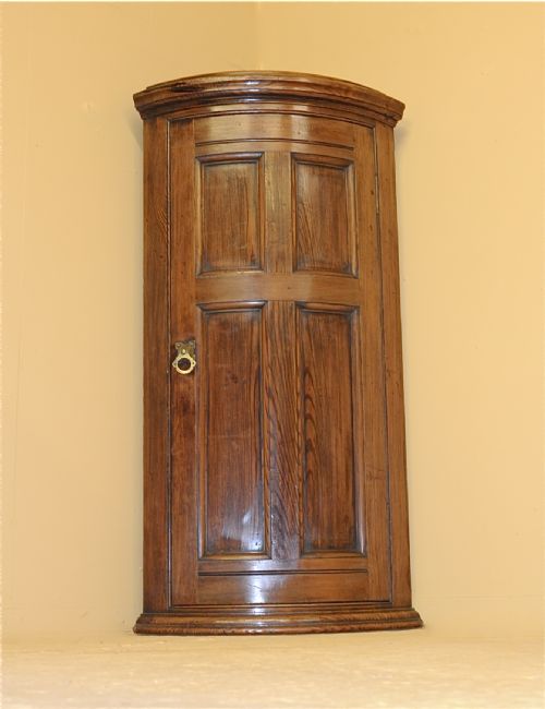 Bow=front Corner Cupboard