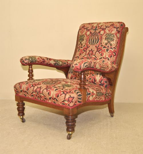 Mahogany Open Armchair