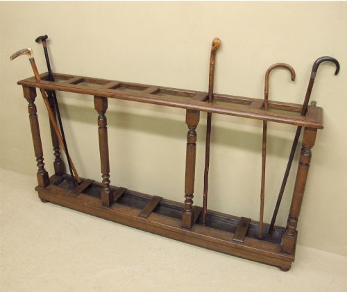 Antique Oak Stick Stand