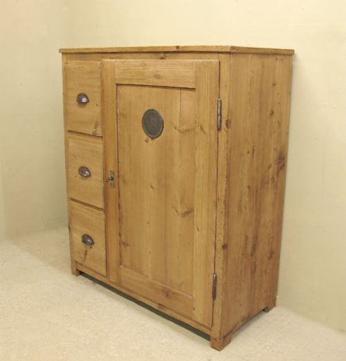 Antique Pine Kitchen Cupboard