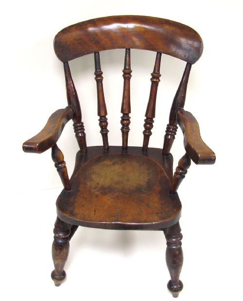Antique Child's Windsor Armchair