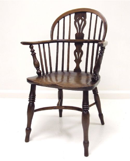 Yew Wood Windsor Armchair