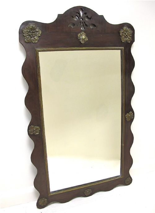 Mahogany and Gilt Wall Mirror