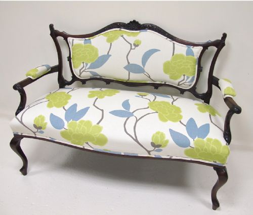 Mahogany Salon Sofa
