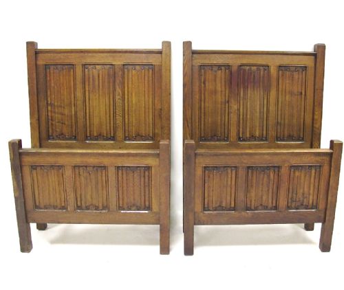 Pr Oak Single Beds