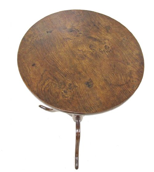 fig 1. Oak Tripod Table