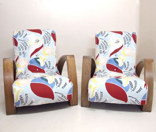 fig 1. Heals Art Deco Easy Chairs