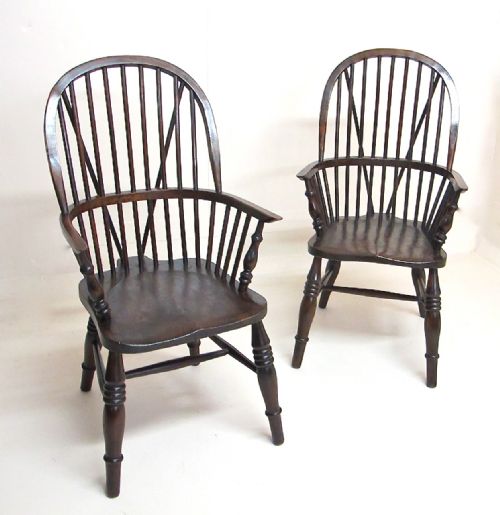 Pr Large Country Armchairs