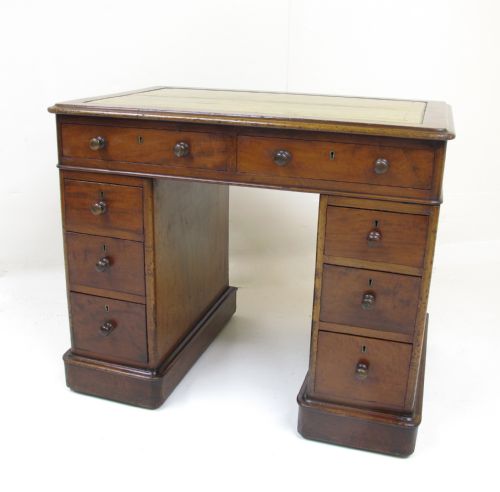 Small Mahogany Pedestal Desk