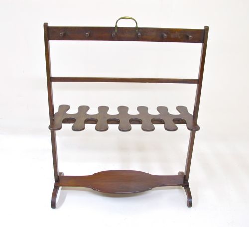 Mahogany Boot and Whip Stand
