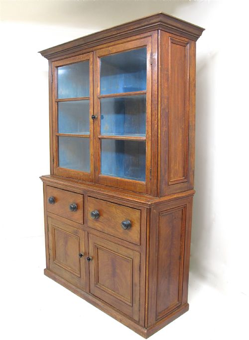 fig 1. Pine Glazed Bookcase Dresser