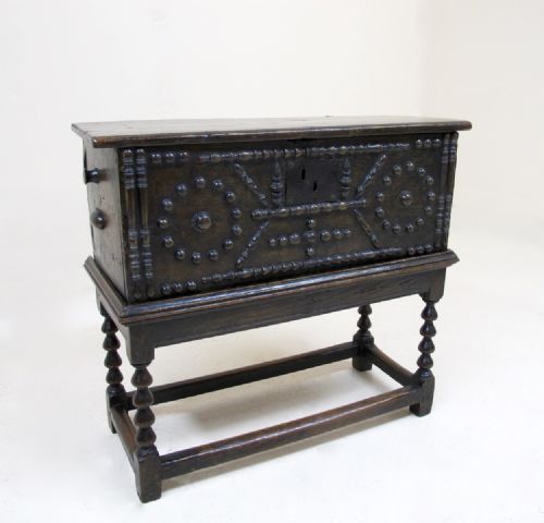 Oak Coffer on Stand