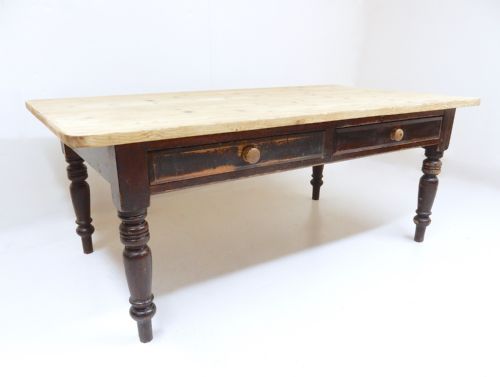 Large Pine Farmhouse Kitchen Table