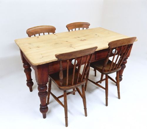 Pine Farmhouse Kitchen Table