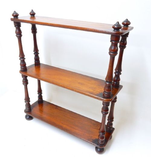 Mahogany Display Shelves.