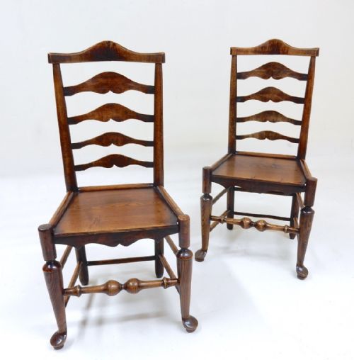 A Pair of Ladderback Chairs