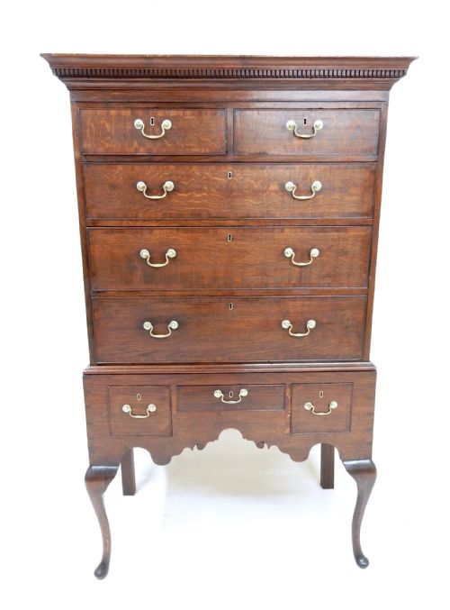 Antique Oak Tallboy