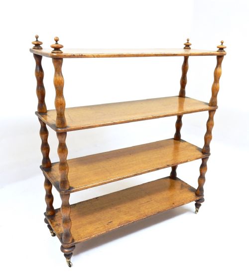 Oak Buffet Server Dumb Waiter
