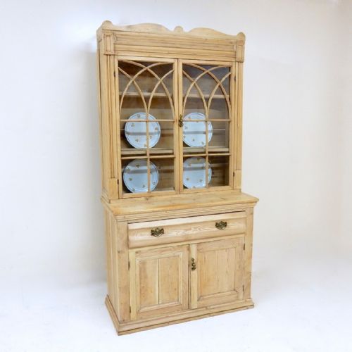 Pine Glazed Dresser or Bookcase
