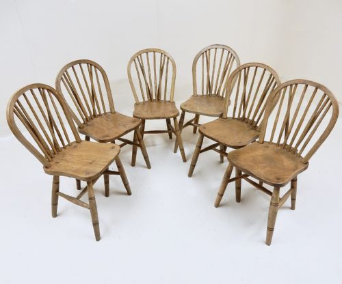 Set 6 Windsor Kitchen Chairs