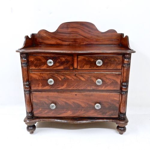 Faux Mahogany Chest of Drawers