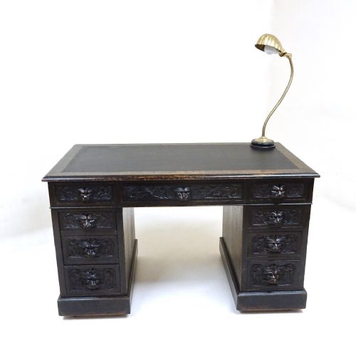 Oak Pedestal Desk