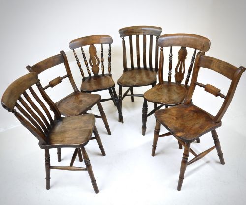 6x Windsor Kitchen Chairs