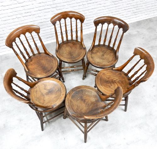 Set 6 Country Kitchen Chairs