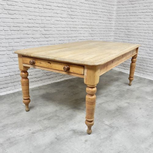 Large Victorian Pine Table