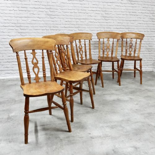 Set 6 Country Kitchen Chairs