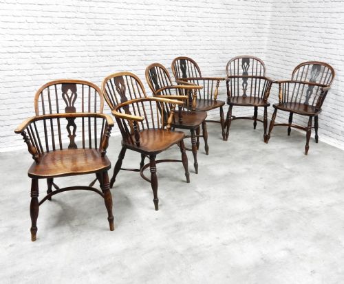 6x Windsor Lowback Armchairs