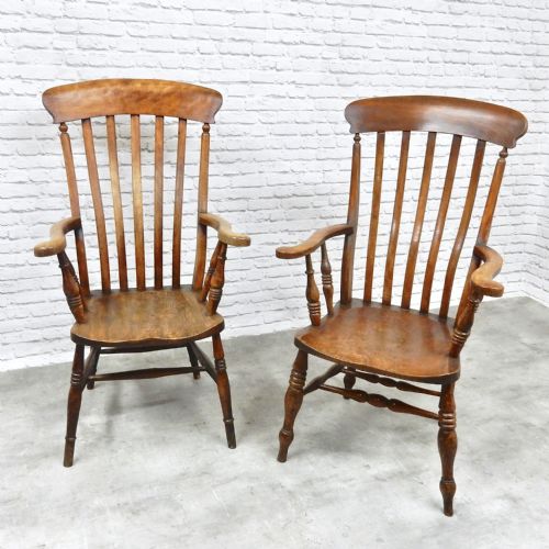2x Grandfather Windsor Armchairs