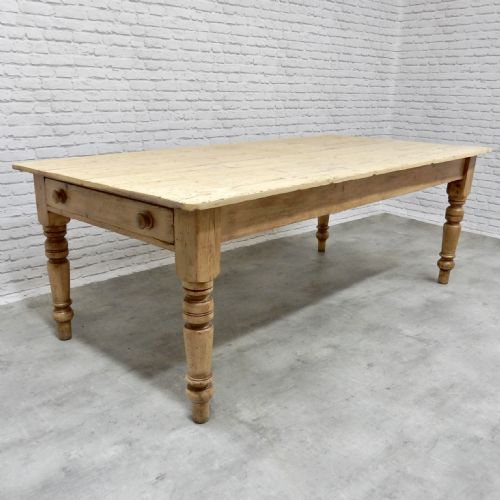 Large Pine Farmhouse Kitchen Table