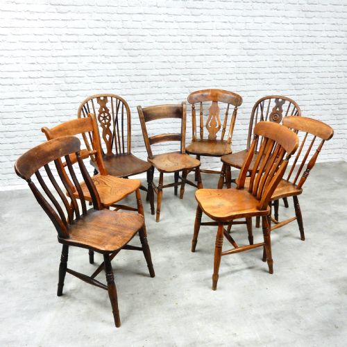 8x Windsor Kitchen Chairs