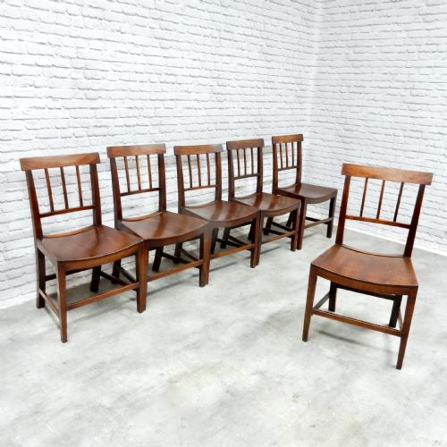Set 6 Mahogany Dining Chairs