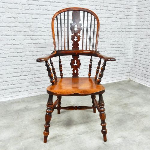 Yew Wood Windsor Armchair