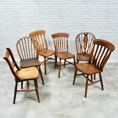 Windsor Kitchen Chairs X6