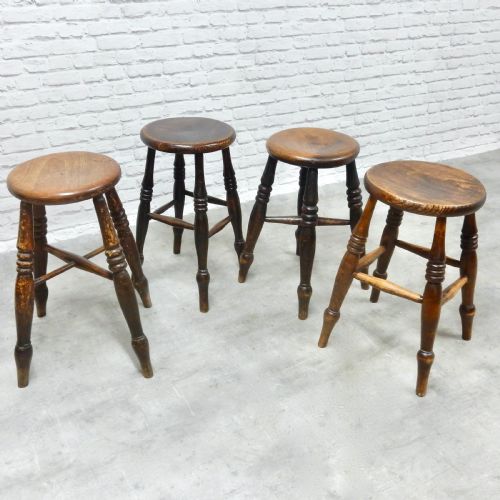 4x Victorian Pub Stools