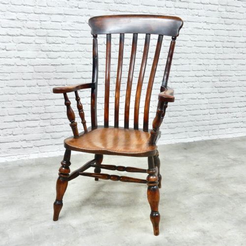 Large Windsor Lathback Armchair