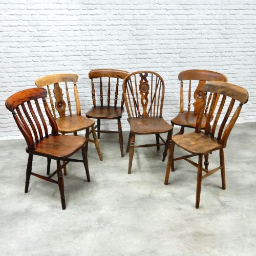 6x Windsor Kitchen Chairs