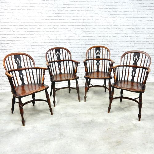 4x Windsor Lowback Armchairs