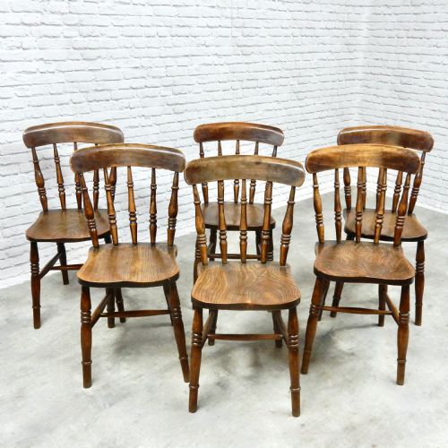Set 6 Windsor Kitchen Chairs