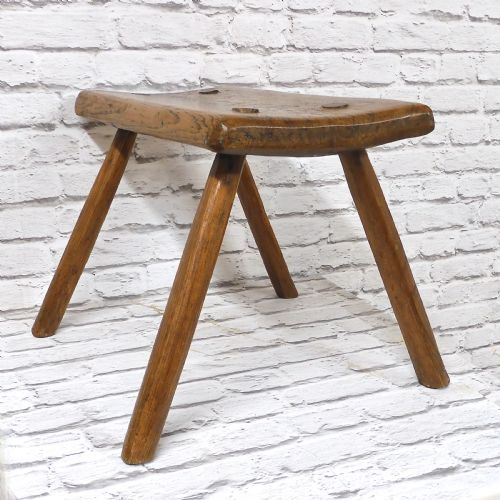 Elm Top Bench Stool