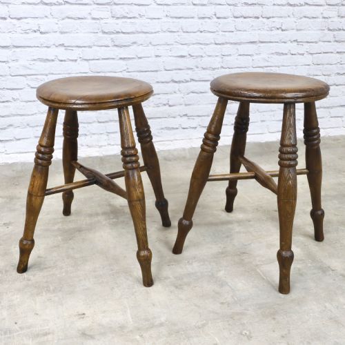 (2) Antique Tavern Stools