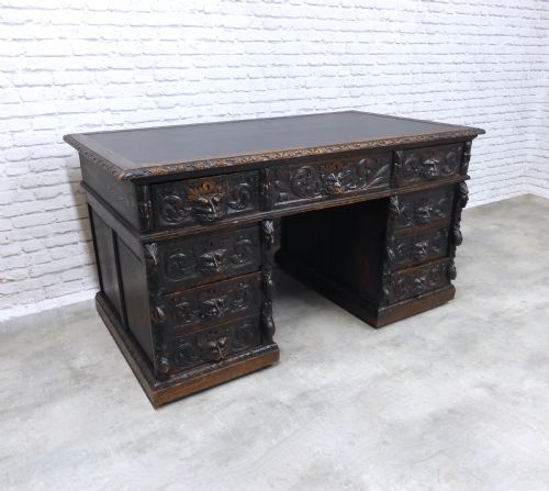 Large Oak Greenman Desk