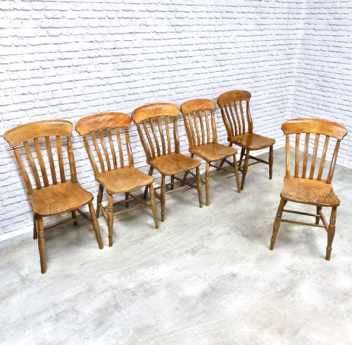 6x Farmhouse Windsor Kitchen Chairs
