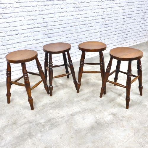 Set 4 Victorian Stools