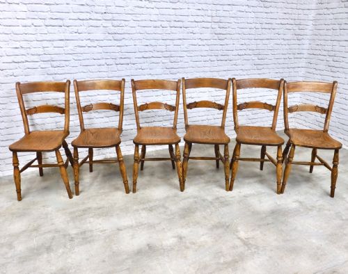 Farmhouse Windsor Kitchen Chair Set X6
