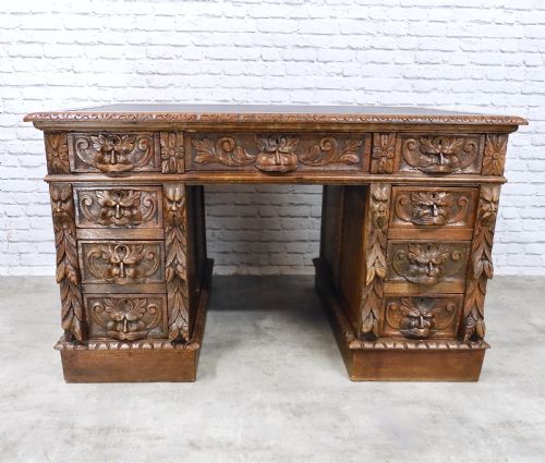Oak Pedestal Desk